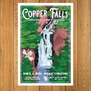 Copper Falls State Park - Brownstone Falls