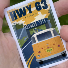 Load image into Gallery viewer, Hayward Highway 63 Railroad Bridge “Hayward Sucks”