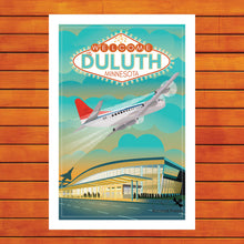 Load image into Gallery viewer, Duluth International Airport Retro Travel Poster Prints