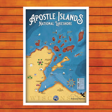 Load image into Gallery viewer, Apostle Islands Map