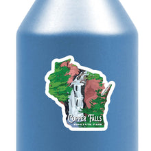 Load image into Gallery viewer, Copper Falls State Park - Brownstone Falls Retro Travel Poster Prints