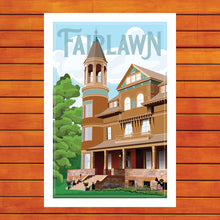 Load image into Gallery viewer, Superior Fairlawn Mansion Retro Travel Poster Prints