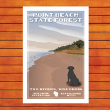 Load image into Gallery viewer, Point Beach State Forest Beach Retro Travel Poster Prints