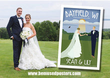 Load image into Gallery viewer, Custom Wedding Poster - Along the Shore