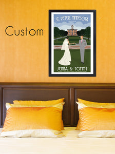 Custom Wedding Poster - Along the Shore