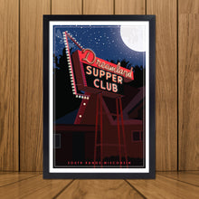Load image into Gallery viewer, Dreamland Supper Club Retro Travel Poster Prints