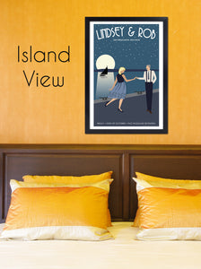 Custom Wedding Poster - Along the Shore