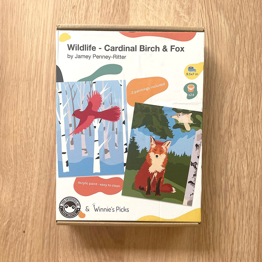 Paint By Number: Cardinal & Fox 2-Pack Retro Art – Bemused Creative