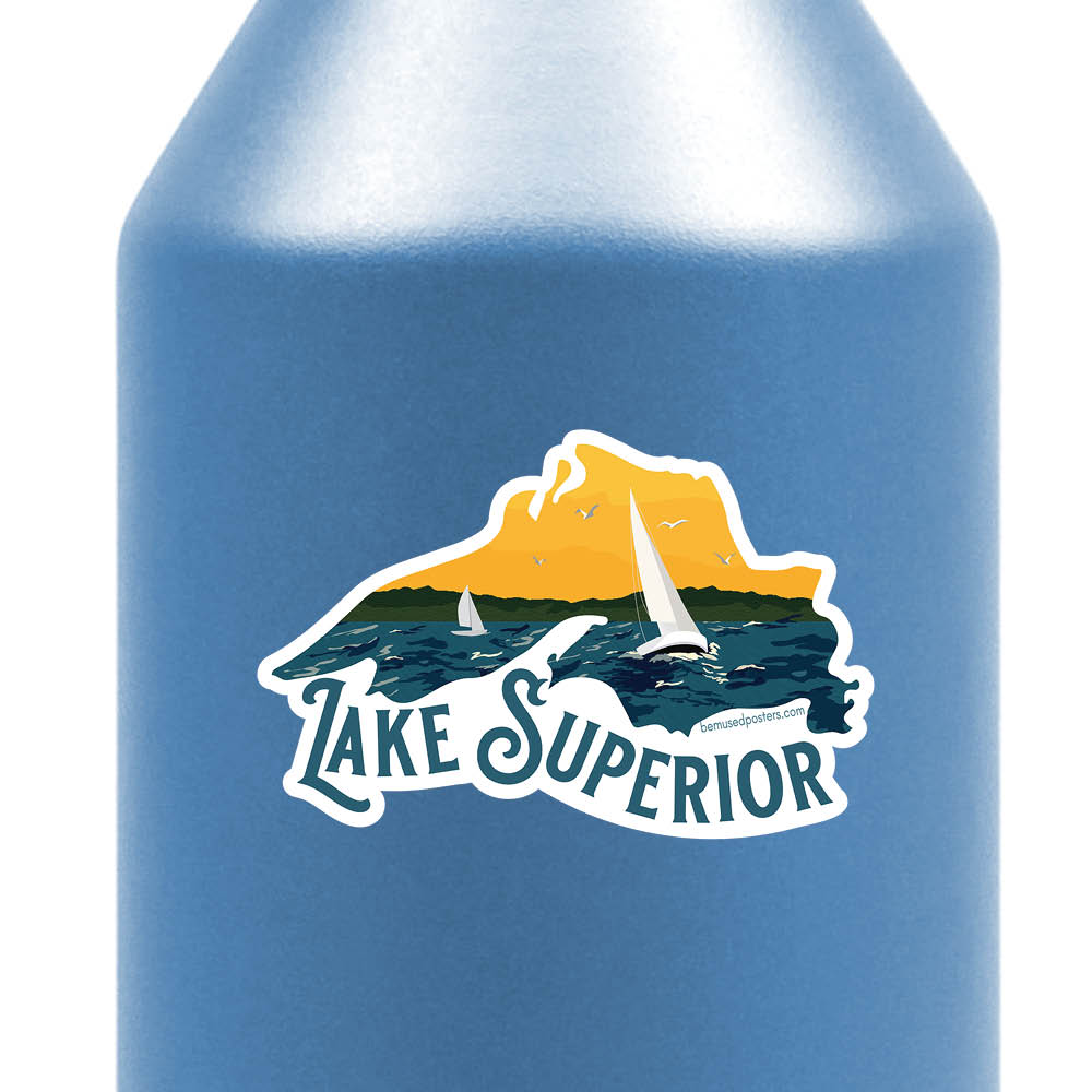 Lake Superior Sailing Sticker
