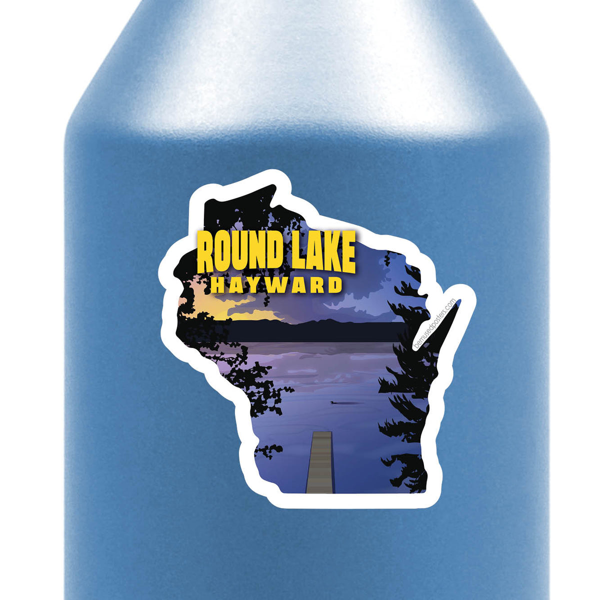 Round Lake Sticker – Bemused Creative