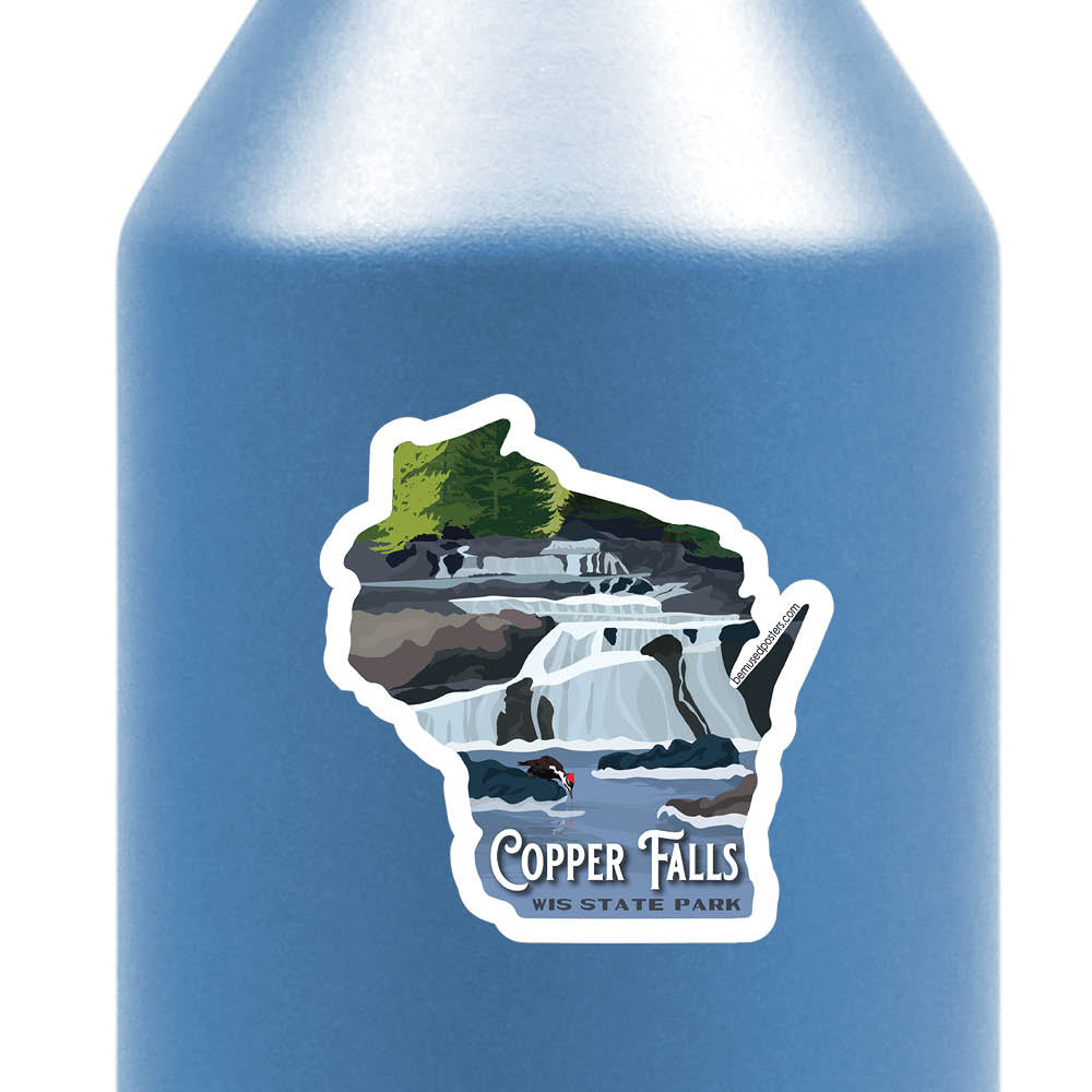 Copper Falls State Park - Cascades Sticker