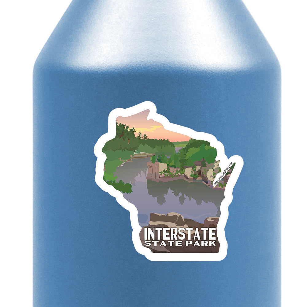 Interstate State Park Retro Travel Poster Prints – Bemused Creative