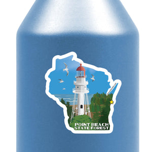 Point Beach State Park - Rawley Lighthouse Sticker