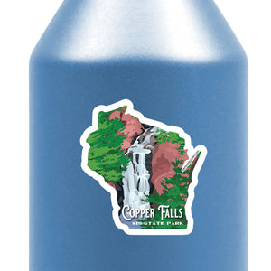 Copper Falls State Park - Brownstone Falls Sticker