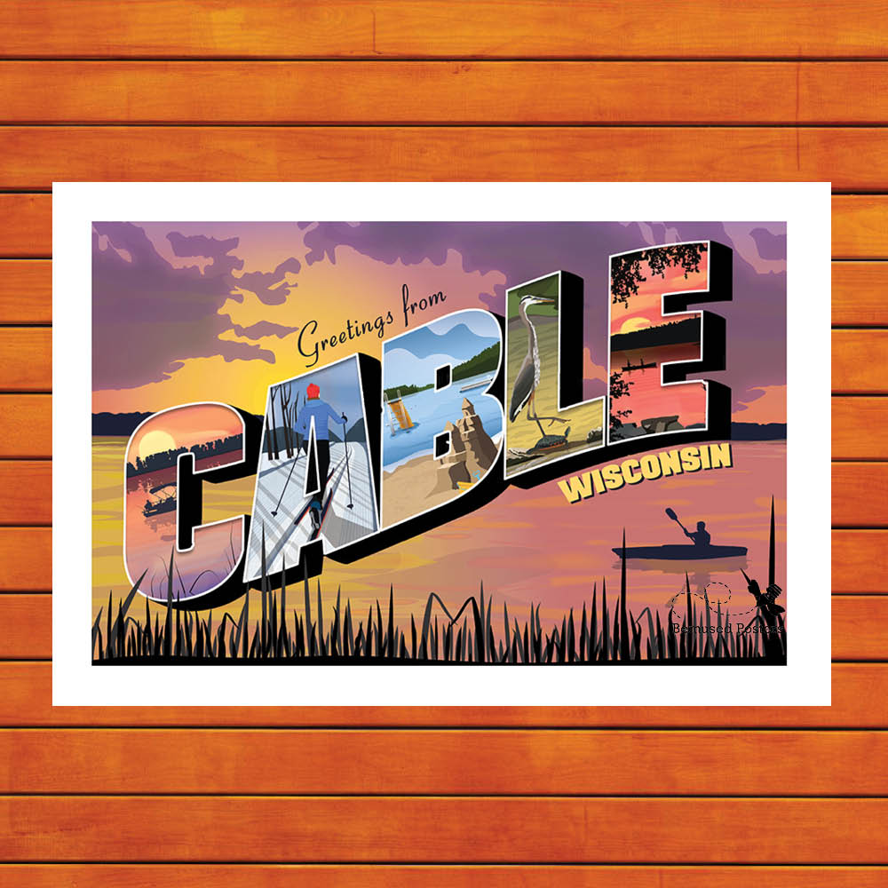 vintage travel poster tutorial