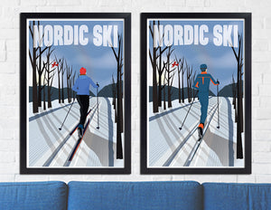 Nordic Skiing Forest Trek