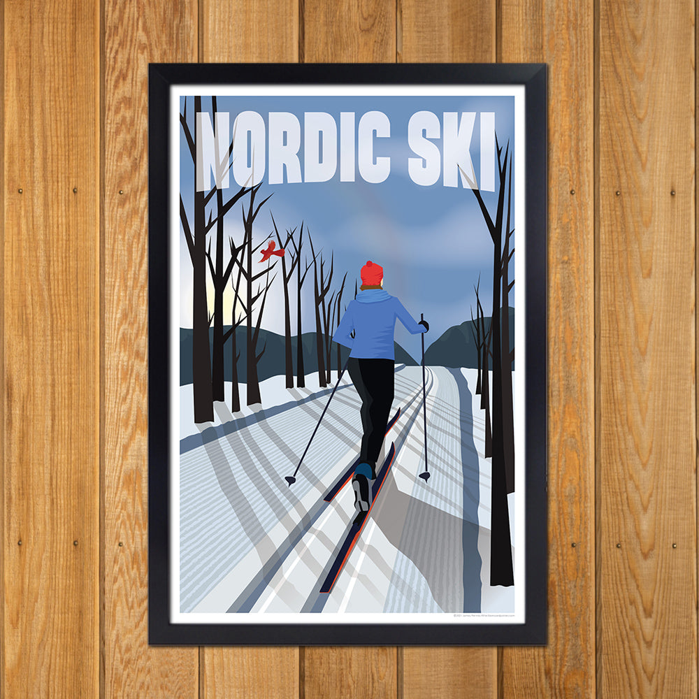 Nordic Skiing Forest Trek
