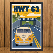 Load image into Gallery viewer, Hwy 63 Railroad Bridge “Spooner Blows”
